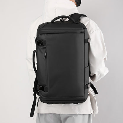 The Box-style Outdoor Backpack Features A Wide Opening