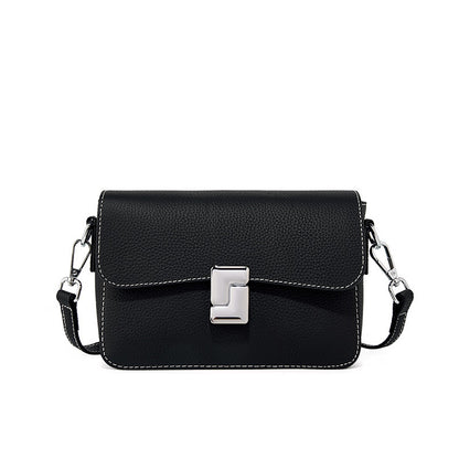genuine leather square bag women