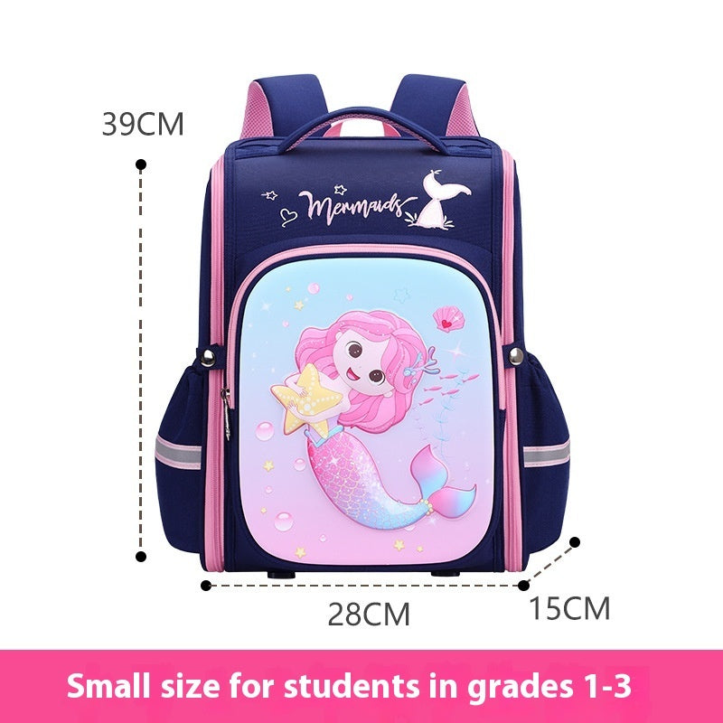 large capacity schoolbag to reduce study load spine protection