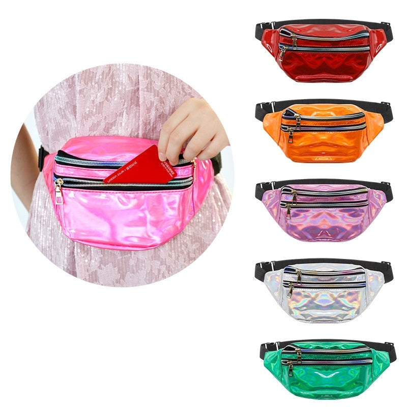 outdoor mens and womens waist pack sports fitness 7 color laser