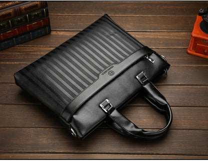 mens handbag casual briefcase horizontal soft leather