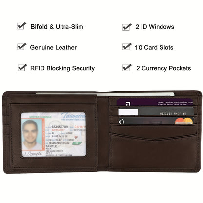 anti theft swiping texture multiple card slots three fold wallet