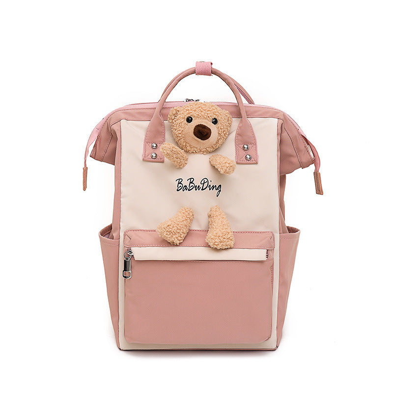 fashion cartoons on both shoulders bear doll casual bag