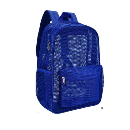 high load bearing mesh backpack transparent and simple