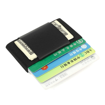 minimalist ultra thin wallet credit card case elastic band