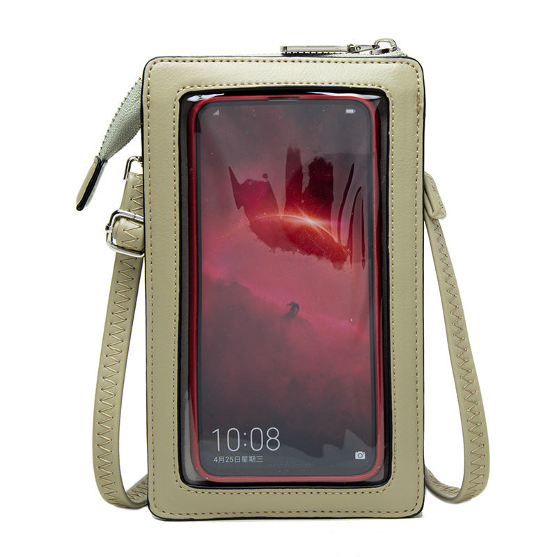 multi functional touch screen phone bag women