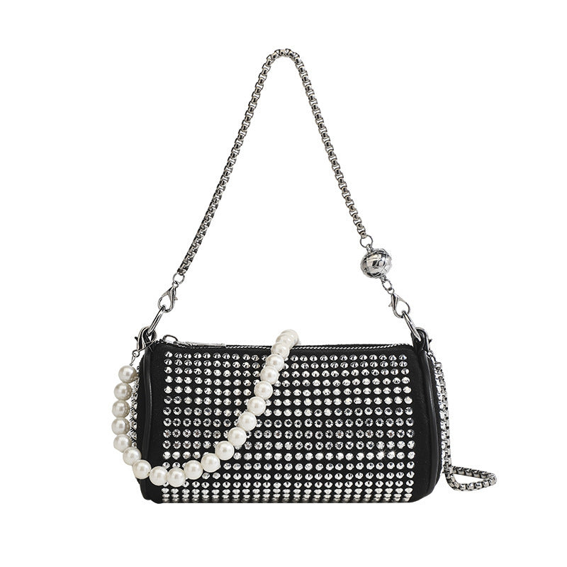 shiny rhinestone crossbody bag casual fashion