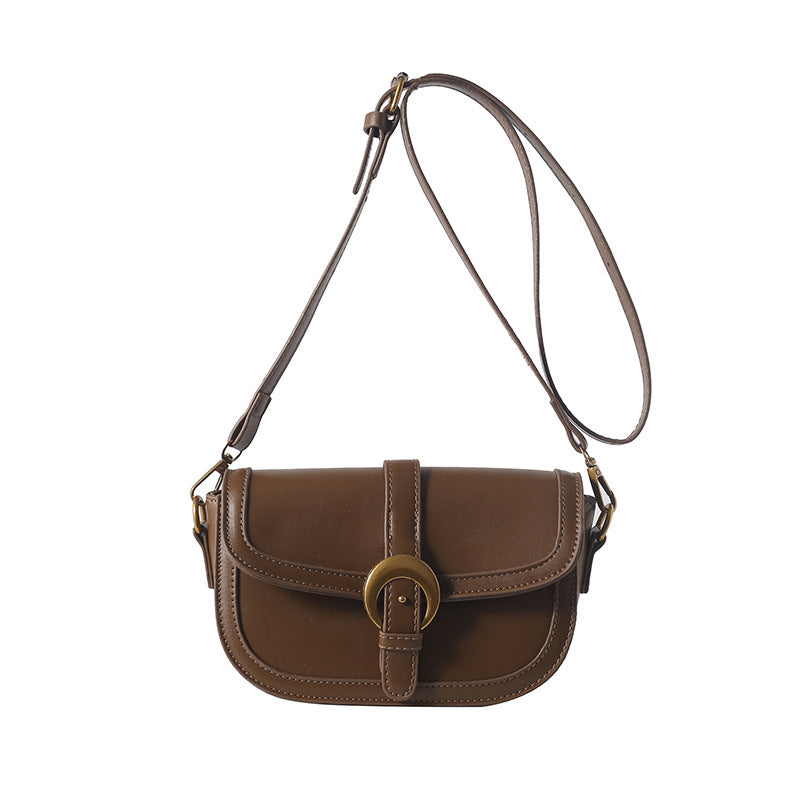 womens retro high grade fashion crossbody saddle bag