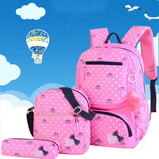 elementary school girl korean style cute princess backpack