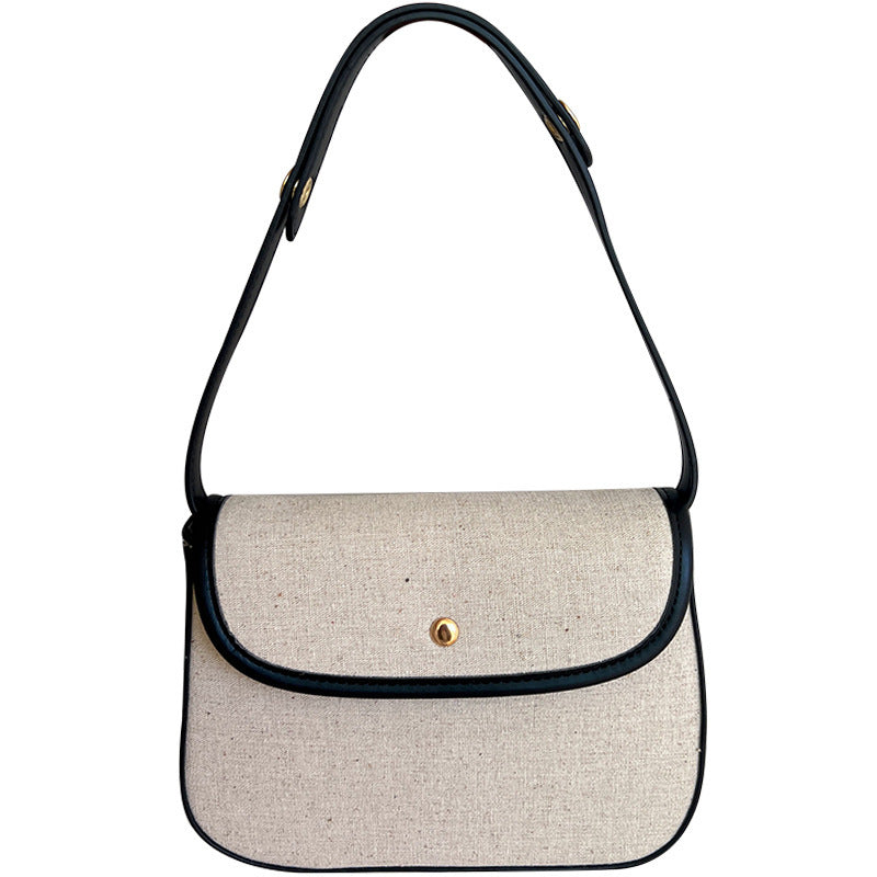 elegant canvas new early autumn new versatile crossbody womens bag