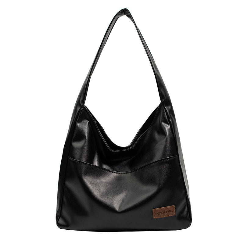 womens fashion simple large capacity retro shoulder bag