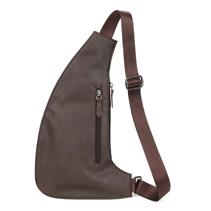 mens casual chest bag anti theft shoulder outdoor