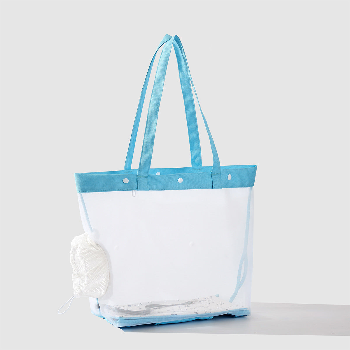 transparent solid color nylon cat portable pet shoulder bag