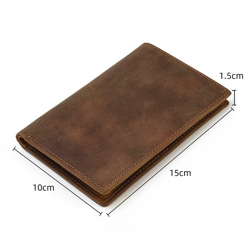 leather passport mad horse leather wallet