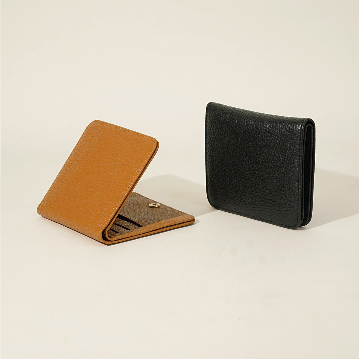 simple womens two fold ultra thin practical couple wallet