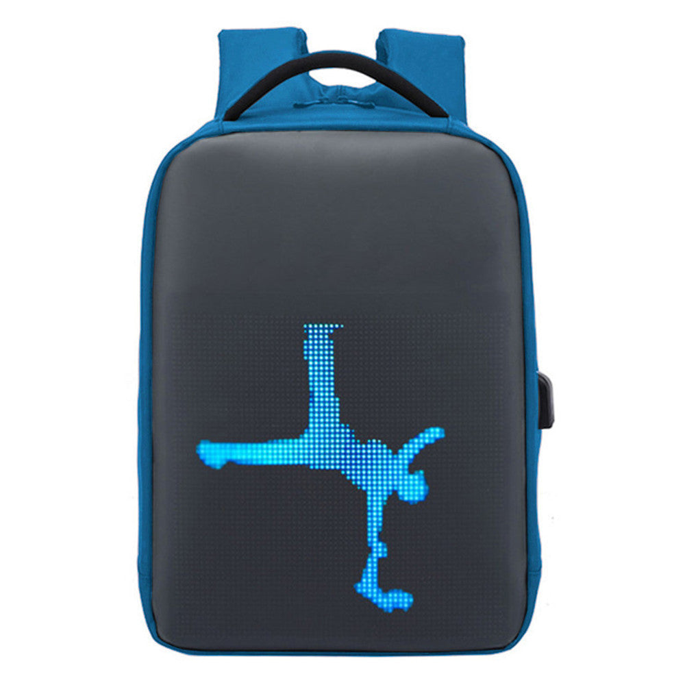 waterproof led display backpack dynamic duffel bag