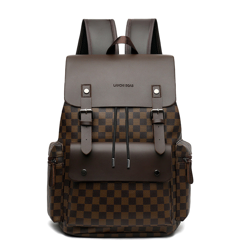 Backpack Men's Plaid Commute Leisure Office Worker