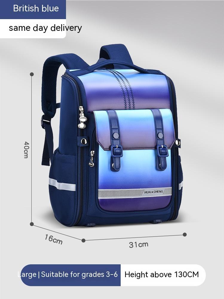 high quality student spine protection large capacity childrens backpack for grades one to three to six