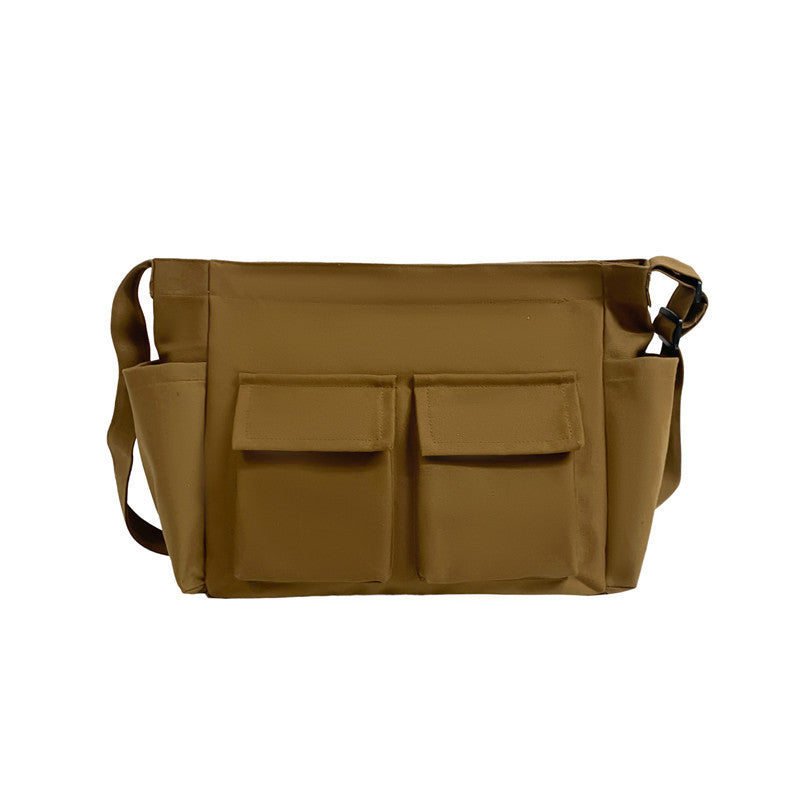 art youth shoulder bag ins rui camp large capacity canvas summer college students class