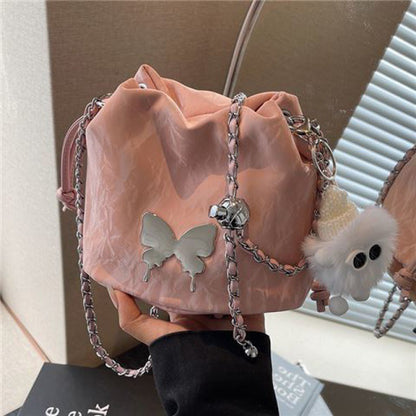 designer chain crossbody fashion bucket bag