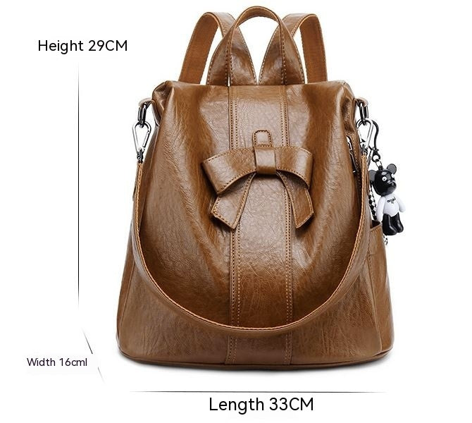 womens backpack new korean style fashion multipurpose cute bow travel