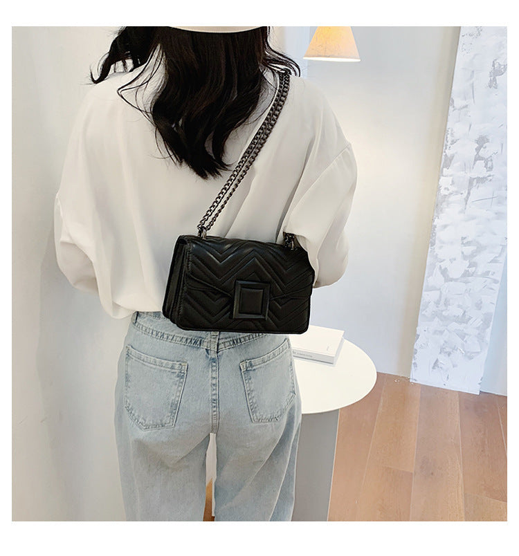 one shoulder chain bag fashion embroidery thread crossbody