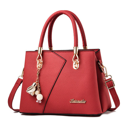 autumn and winter new fashion litchi pattern shoulder messenger bag