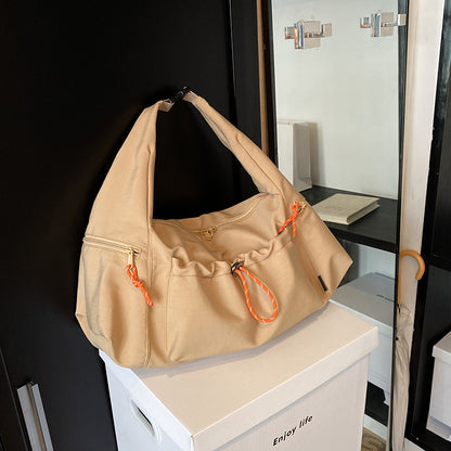 solid color fashion large capacity versatile shoulder crossbody bag
