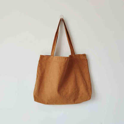 Canvas One-shoulder Artistic Style Large Capacity Women's Shopping Bag