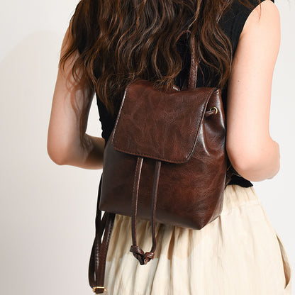 fashion simple retro casual womens backpack