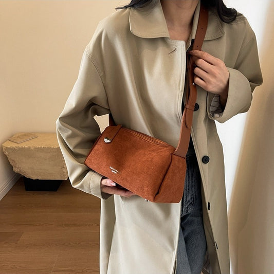 frosted vintage shoulder messenger bag for women