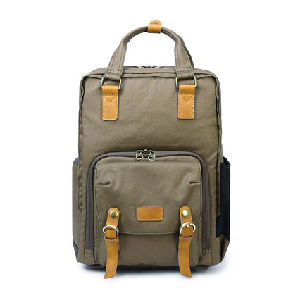 cotton canvas leisure photography shoulder vintage camera backpack