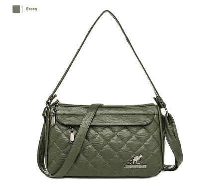 pu soft leather textured crossbody bag