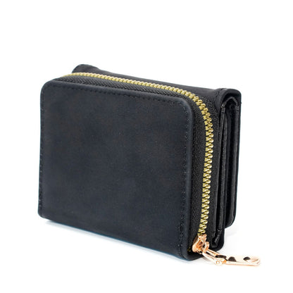 womens simple fashion personality frosted wallet