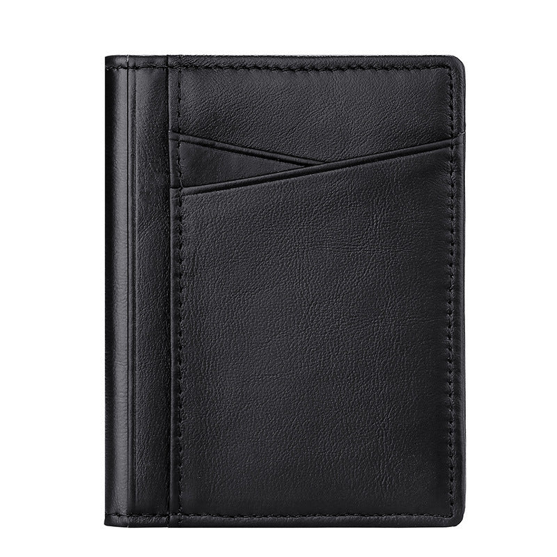 multi card slot rfid real cowhide bank card holder id holder