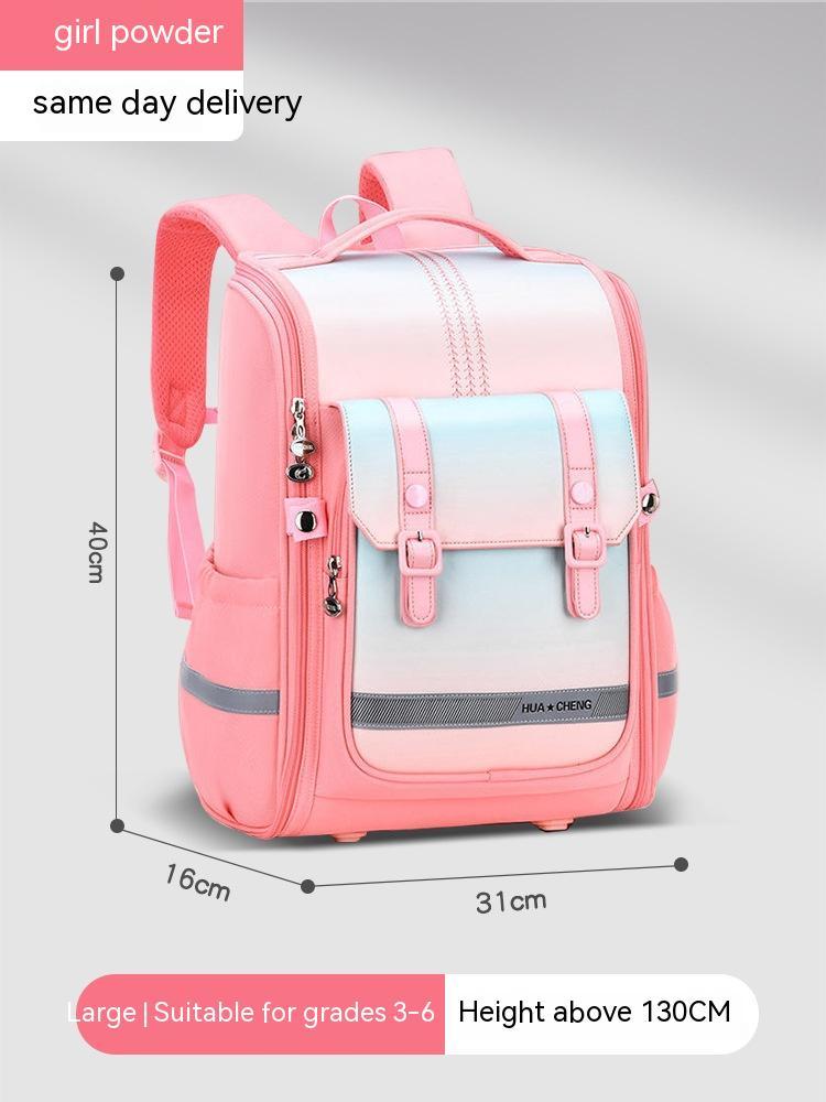 high quality student spine protection large capacity childrens backpack for grades one to three to six