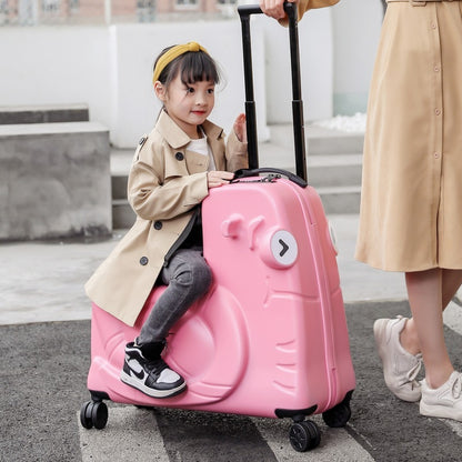 Children Can Sit On The Trolley Ride Suitcase