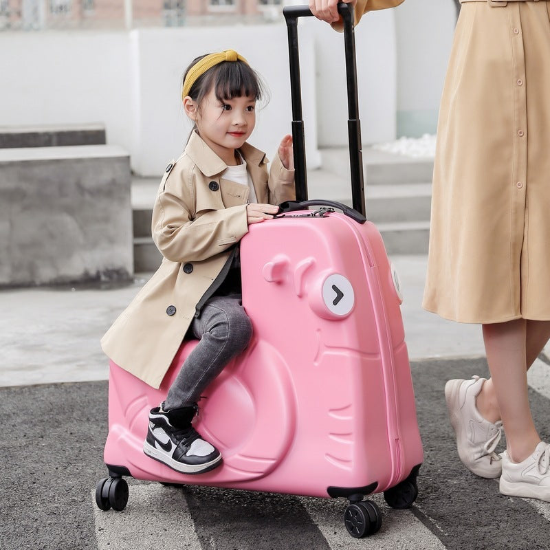 Children Can Sit On The Trolley Ride Suitcase