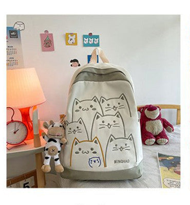 korean version of high junior high school students backpack