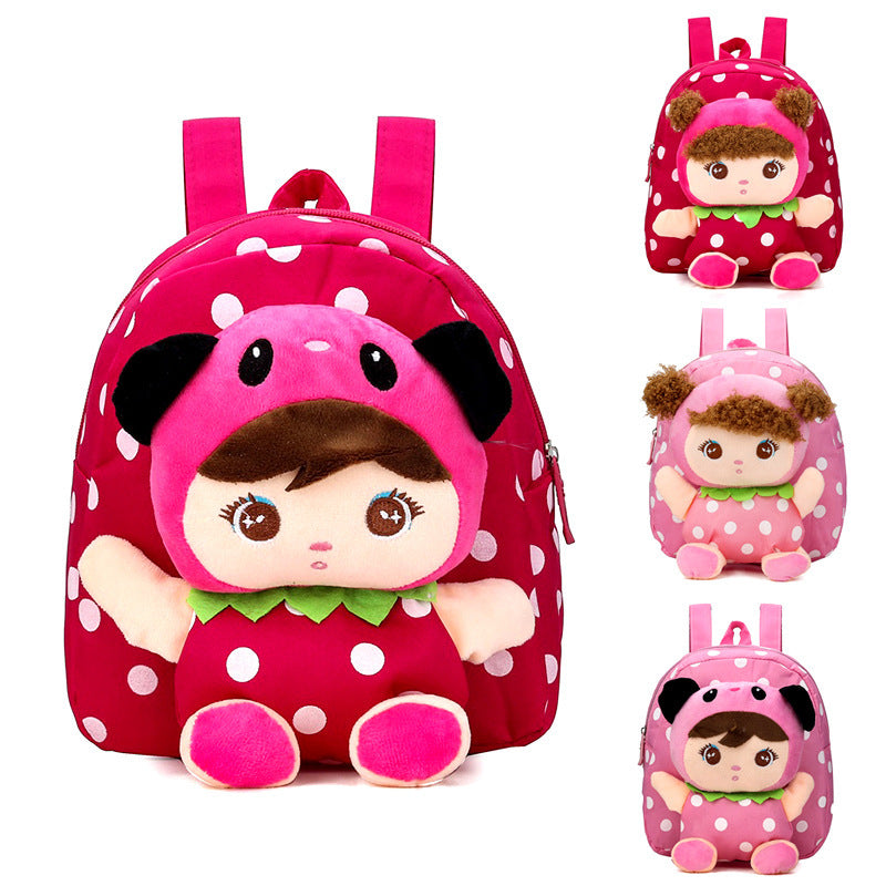 boys and girls cartoon cute canvas doll backpack