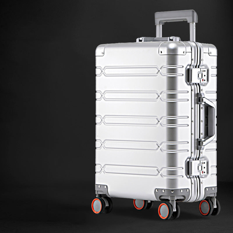 aluminum magnesium alloy trolley case universal wheel