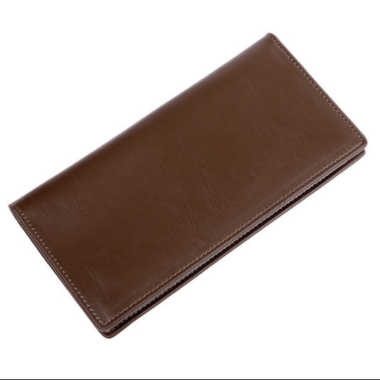 mens leather multi card bi fold fashion wallet