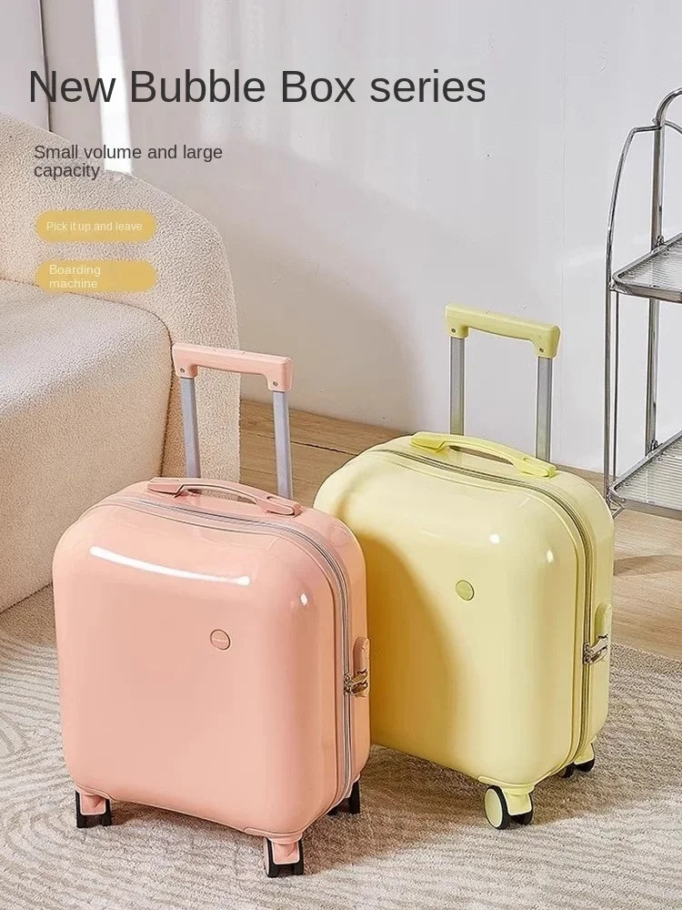 Mini Cute Suitcase Ladies Small Lightweight Luggage Boardable Trolley Case Universal Silent Wheel Suitcase For Children