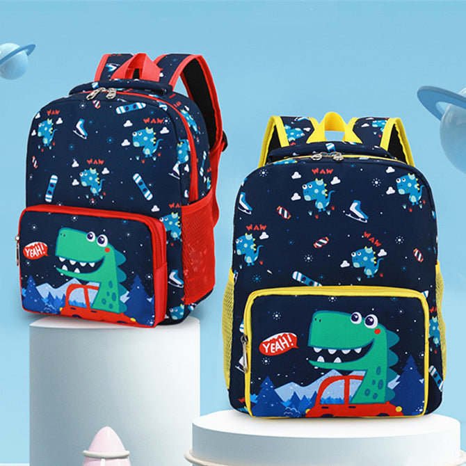 childrens bag cute dinosaur kindergarten cartoon print male and female baby backpack