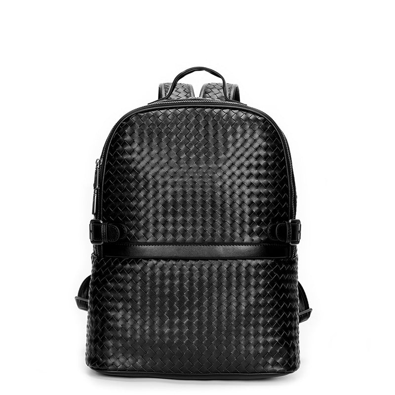 braided mens backpacks casual large capacity travel