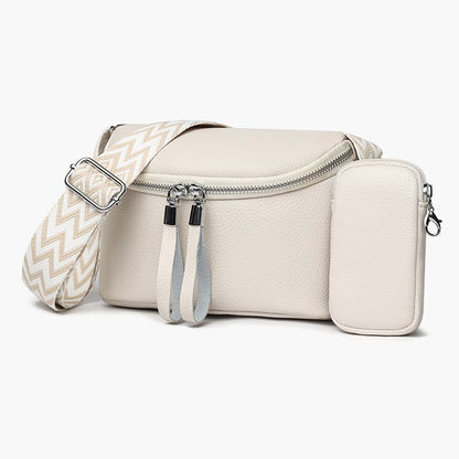 first layer cattlehide leather fashion shoulder messenger bag for women