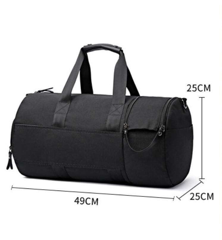 waterproof polyester fabrics gym bag portable travel handbag