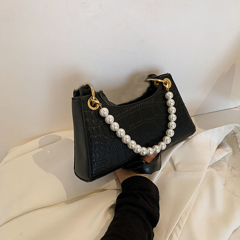 new trendy french pearl handbag