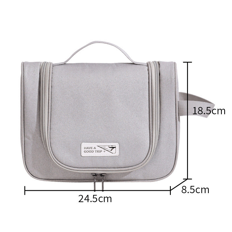 large capacity portable toiletry bag hung with hook