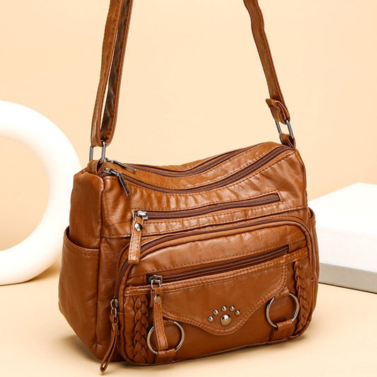 new mother bag pu soft leather advanced sense